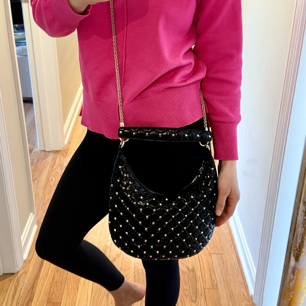 Valentino rockstud spike leather hobo. Small. - Picture 14 of 15